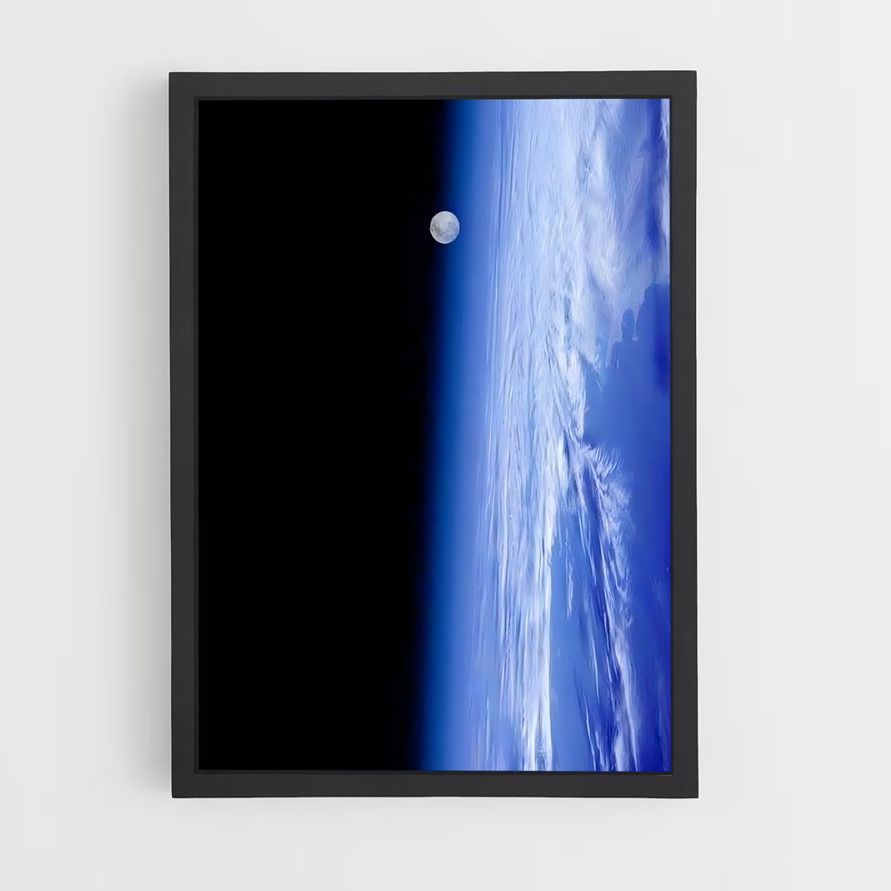 Poster Terre et Lune en Harmonie – affiche Système solaire (vue 2)